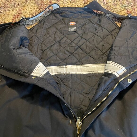 DICKIE's Men's Premium Insulated Duck Canvas Bib Overalls (2XL) - Picture 8 of 11